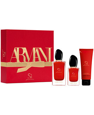 Giorgio Armani Si (L) Gift Set 50ml Eau de Parfum, 15ml Eau de Parfum Mini,50ml Body Lotion